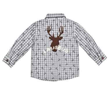 BONDI Jungen Trachtenhemd "Lausbub" 91576 | Grau