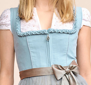 Krüger MADL Dirndl "Emmeline" 415769 | Hellblau 60cm