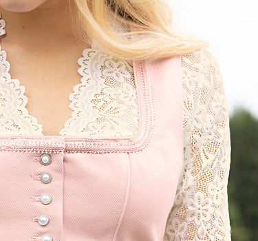 Nina von C. Halbarm Spitzen Dirndlbluse "Melina" 16467326 | Champagner