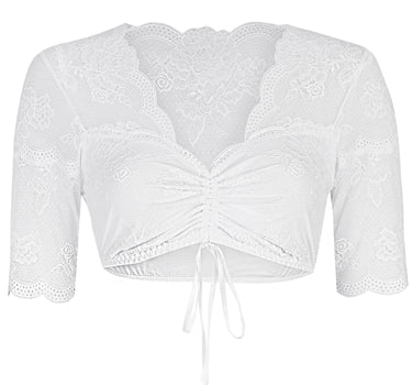 Nina von C. Spitzen Dirndlbluse "Liosa" 16464718 | Weiß