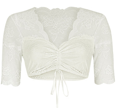 Nina von C. Spitzen Dirndlbluse "Liosa" 16464718 | Champagner