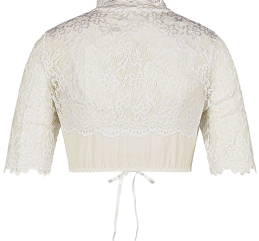 Nina von C. Spitzen Dirndlbluse "Sophie"  Lochausschnitt 16465326 | Champagner