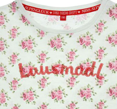 BONDI Mädchen T-Shirt "Lausmadl" 26106 | Rose allover