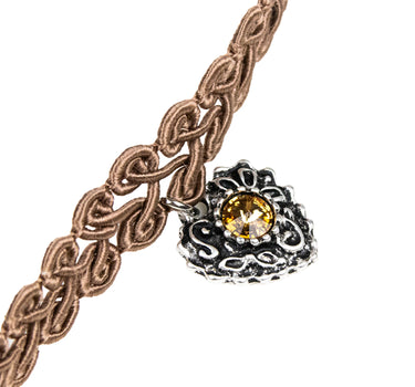 LUISIA Halsband Kropfband "Editha" | Braun