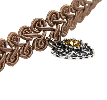 LUISIA Halsband Kropfband "Editha" | Braun