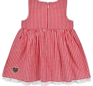 BONDI Baby Mädchen Trachtenkleid 86927 | Kariert Rot Weiß