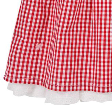 BONDI Baby Mädchen Trachtenkleid 86927 | Kariert Rot Weiß