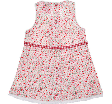 BONDI Baby Mädchen Dirndl Kleid "Rehkitz" 86987 | Heart Allover Rosa