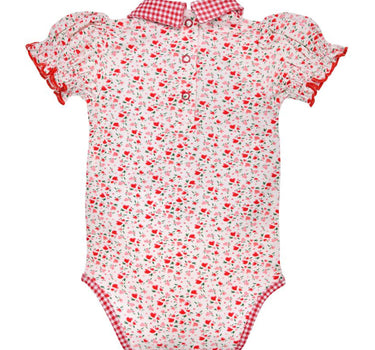 BONDI Baby Halbarm Body "I Mog Di" 86992 | Blumenalloverdruck