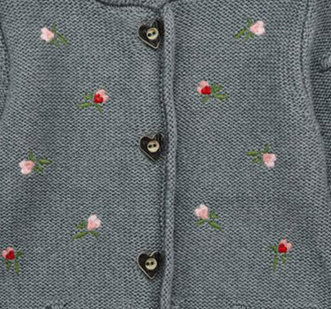 BONDI Baby Mädchen Strickjacke 86993 | Dark Green