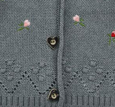 BONDI Baby Mädchen Strickjacke 86993 | Dark Green