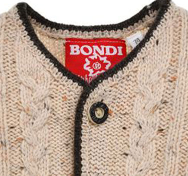 BONDI Baby Jungen Strickjacke 91840 | Beige Melange