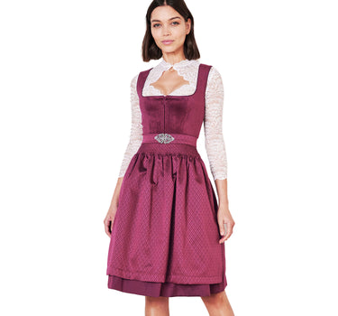 Krüger MADL Dirndl "Alisha" 415468 | Beere 60cm