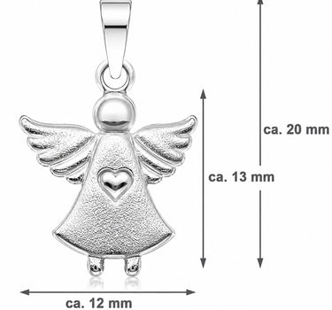 LUISIA® Kettenanhänger Engel Schutzengel mit Herz | 925 Sterling Silber