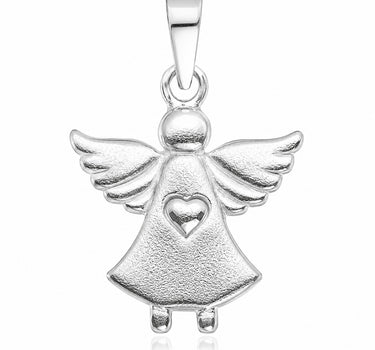 LUISIA® Kettenanhänger Engel Schutzengel mit Herz | 925 Sterling Silber