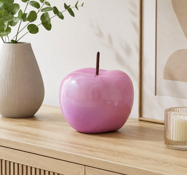 Riffelmacher Deko Apfel aus Keramik 75410 | Rosa 12cm