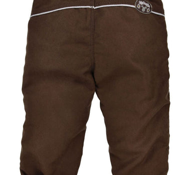 BONDI Baby Jungen Kunstlederhose - lang gefüttert 91586 | Braun