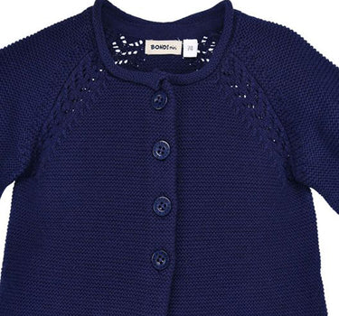 BONDI Baby Mädchen Strickjacke A-Form 86593 | Navy Blau