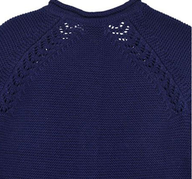 BONDI Baby Mädchen Strickjacke A-Form 86593 | Navy Blau