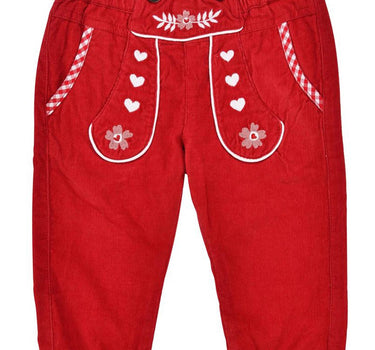 BONDI Baby Mädchen Cordhose 86934  | Rot