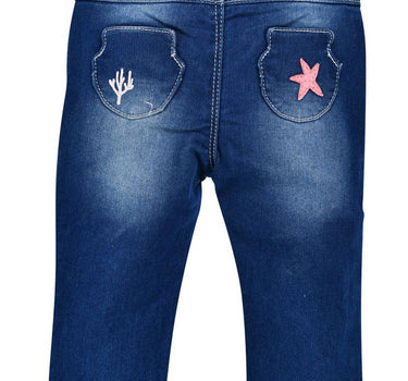 BONDI Baby Mädchen Jeans "Marine Life" 86699 | Blue denim