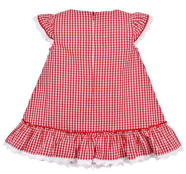 BONDI Baby Mädchen Sommerkleid "Bambi" 86757 | Rot Weiß Kariert