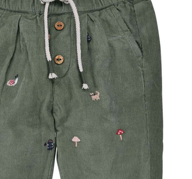 BONDI Baby Mädchen Cordhose "Be natur" 86961 | Kiwi
