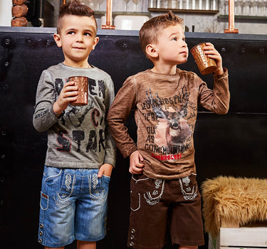 BONDI Jungen T-Shirt "Feuerwehr" 33178 | Schwarz