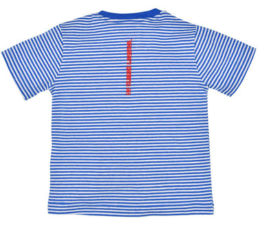 BONDI Jungen T-Shirt "Hirsche" 91522 | Blau Weiß Gestreift