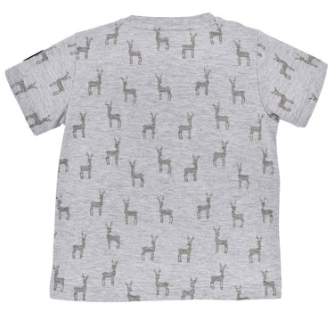 BONDI Jungen T-Shirt "Traktor" 91630 | Grey melange