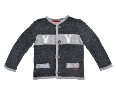 BONDI Jungen Strickjacke "Lausbub" 91583 | Anthrazit Melange