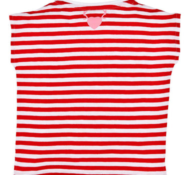 BONDI Mädchen T-Shirt "Spatzl" mit Reh-Motiv 26085 | Rosa Rot