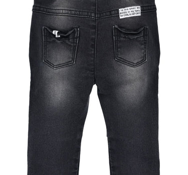 BONDI Jungen Jeans "I am the Boss" 91566 | Black Denim