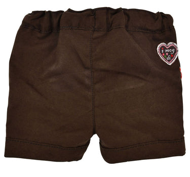 BONDI Mädchen Kunstleder Shorts Hose "Alpenglück" 86764 | Braun