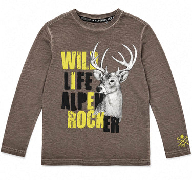 BONDI Jungen Langarmshirt "Wild Life" 29905 | Braun