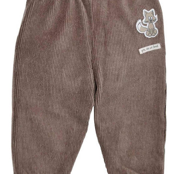 BONDI Baby Jungen Cord Laufhose "Hello little one" 94017 | Schoko