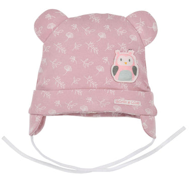 BONDI Baby Mütze "Eule" 93736 | Rosewood Rosa