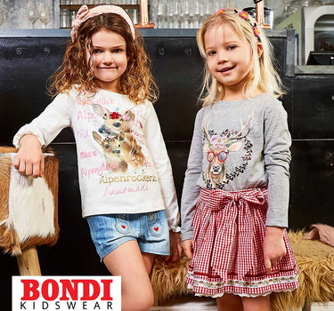 BONDI Mädchen T-Shirt "Alpenglück" mit Hirschprint 26090 | Rosa