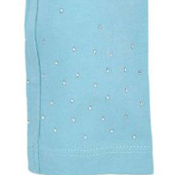 BONDI Baby Mädchen Leggings mit Glitzersteinen 36207 | Blau