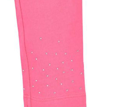 BONDI Baby Mädchen Leggings mit Glitzersteinen 36207 | Pink