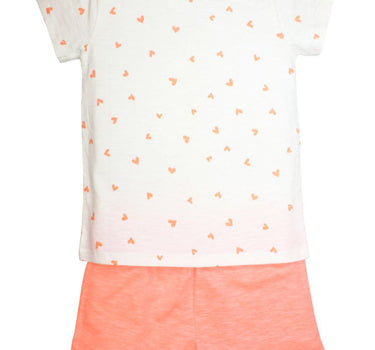 BONDI Shorty - Schlafanzug "Pferde-Motiv" 36230 | Weiß Apricot