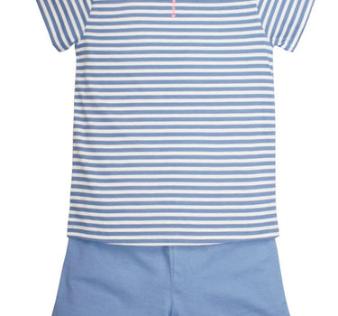 BONDI Shorty - Schlafanzug "Pferde-Motiv" 36231 | Blau