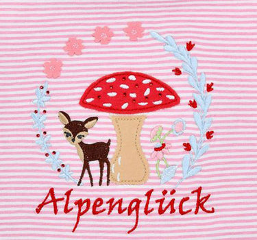 BONDI Mädchen T-Shirt "Alpenglück" mit Reh und Pilz 86615 | Rosa