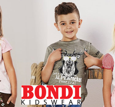 BONDI Jungen Trachten Strickjacke mit Zopfmuster 91639 | Grün