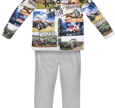 BONDI Jungen Pyjama "Hero of the Street" 33170 | Grey Melange