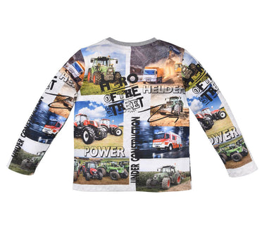 BONDI Jungen Langarmshirt "Hero of the Street" 33165 | Grey Melange