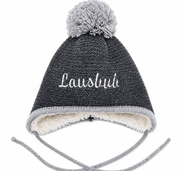 BONDI Baby Kleinkinder Strickmütze "Lausbub" 91584 | Anthra Melange