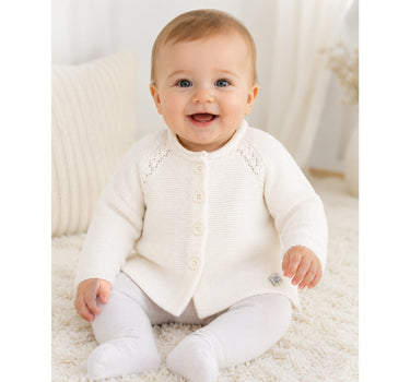 BONDI Baby Mädchen Strickjacke A-Form 86593 | Offwhite