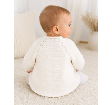 BONDI Baby Mädchen Strickjacke A-Form 86593 | Offwhite