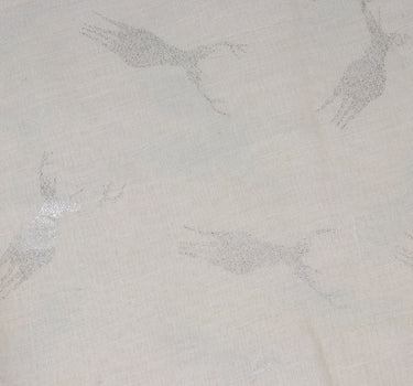 Trachten Halstuch Schal Uni mit Glitter Hirsch | Beige